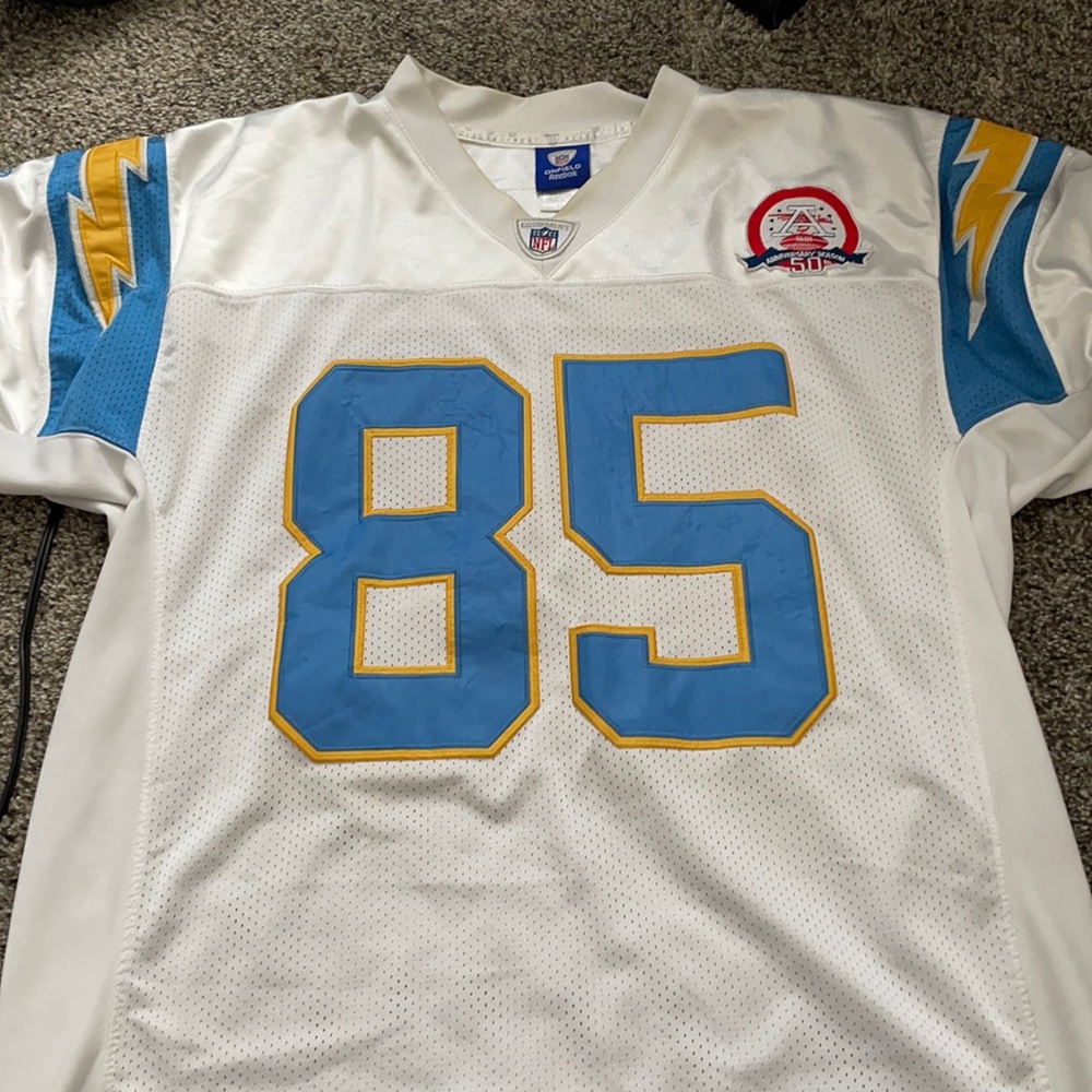 Throwback Chargers Antonio Gates stitched jersey
